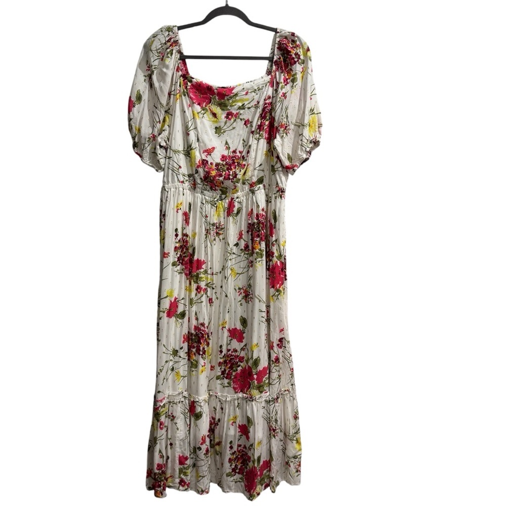 Lane Bryant Floral Off-Shoulder Maxi Dress Size 16‎